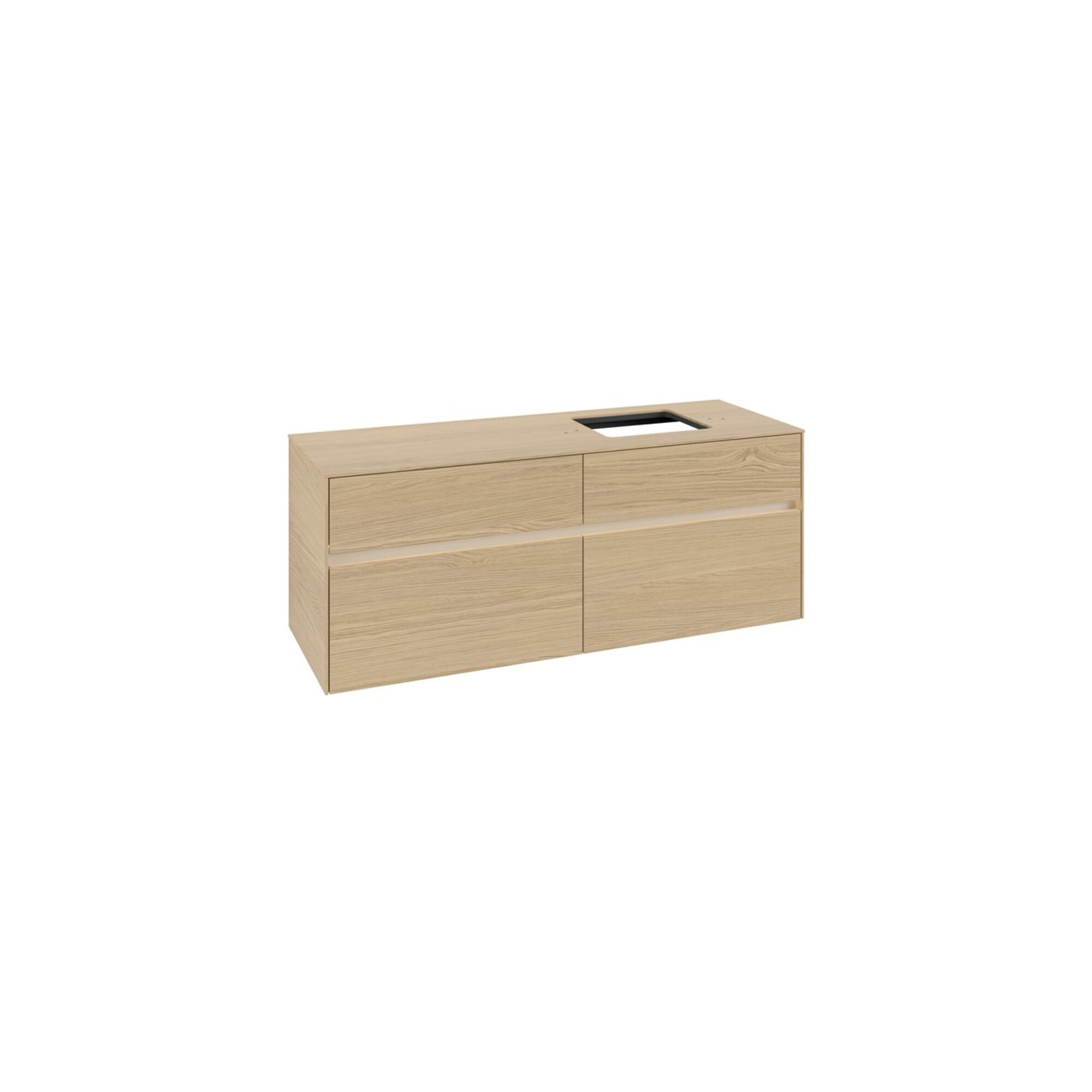 V&B Waschtischunterschrank Collaro 140x54,8x50cm, WT r, LED 10W, Nord Oa ; Villeroy & Boch