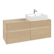V&B Waschtischunterschrank Collaro 140x54,8x50cm, WT r, LED 10W, Nord Oa-3
