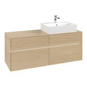 V&B Waschtischunterschrank Collaro 140x54,8x50cm, WT r, LED 10W, Nord Oa-4