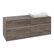 V&B Waschtischunterschrank Collaro 140x54,8x50cm, WT r, LED 10W, st. Oa