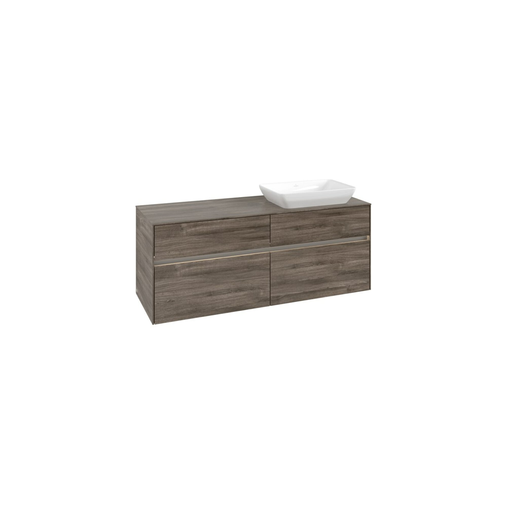 V&B Waschtischunterschrank Collaro 140x54,8x50cm, WT r, LED 10W, st. Oa ; Villeroy & Boch
