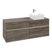 V&B Waschtischunterschrank Collaro 140x54,8x50cm, WT r, LED 10W, st. Oa