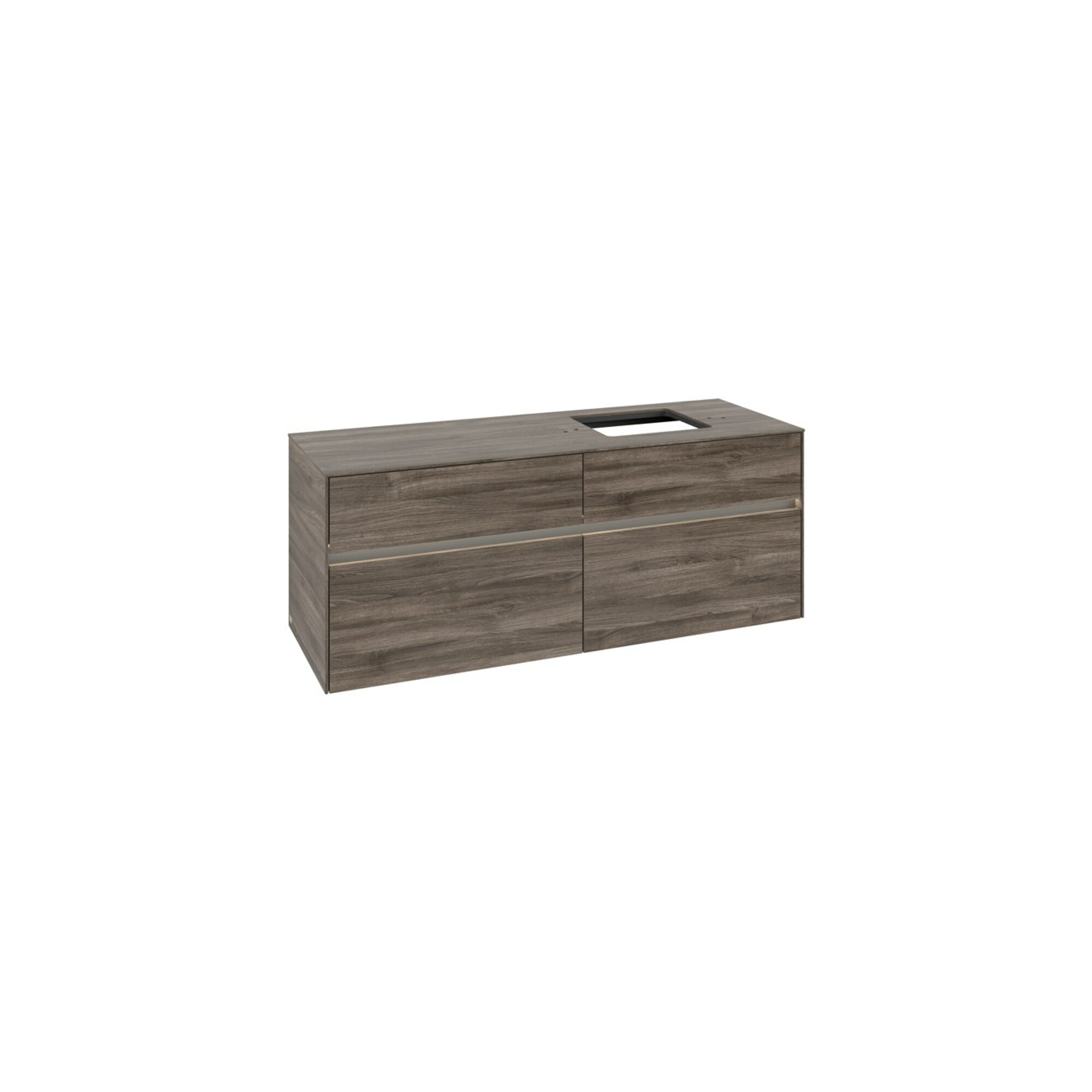 V&B Waschtischunterschrank Collaro 140x54,8x50cm, WT r, LED 10W, st. Oa ; Villeroy & Boch