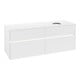 V&B Waschtischunterschrank Collaro 140x54,8x50cm, WT r, LED 10W, wh. ma-3