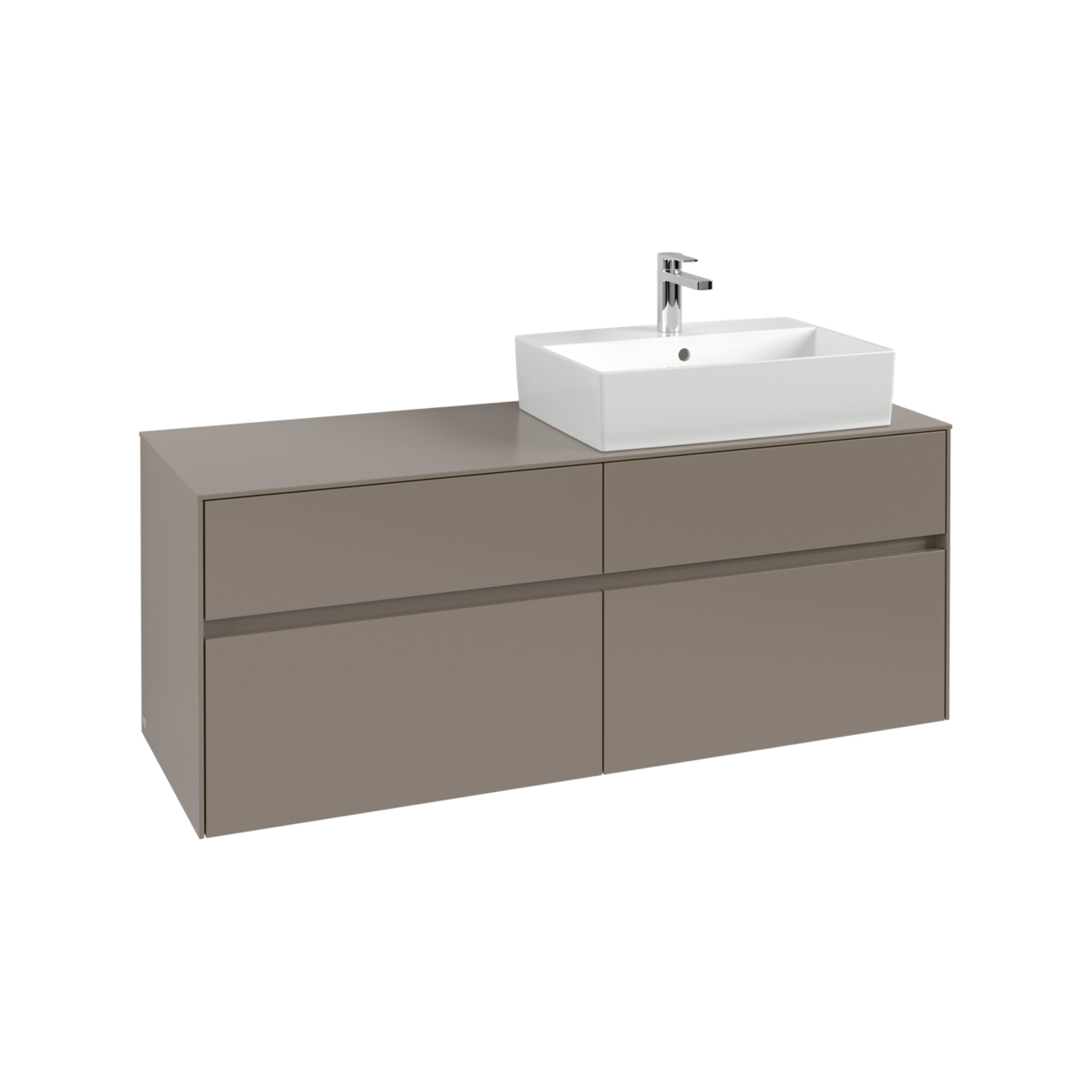V&B Waschtischunterschrank Collaro 140x54,8x50cm, WT r, LED 10W, wh. Oa ; Villeroy & Boch