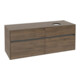 V&B Waschtischunterschrank Collaro 140x54,8x50cm, WT rechts, Arizona Oak-3