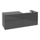 V&B Waschtischunterschrank Collaro 140x54,8x50cm, WT rechts, glossy grey-3