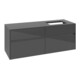 V&B Waschtischunterschrank Collaro 140x54,8x50cm, WT rechts, glossy grey-1