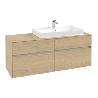 V&B Waschtischunterschrank Collaro 140x54,8x50cm, WT rechts, nordic oak