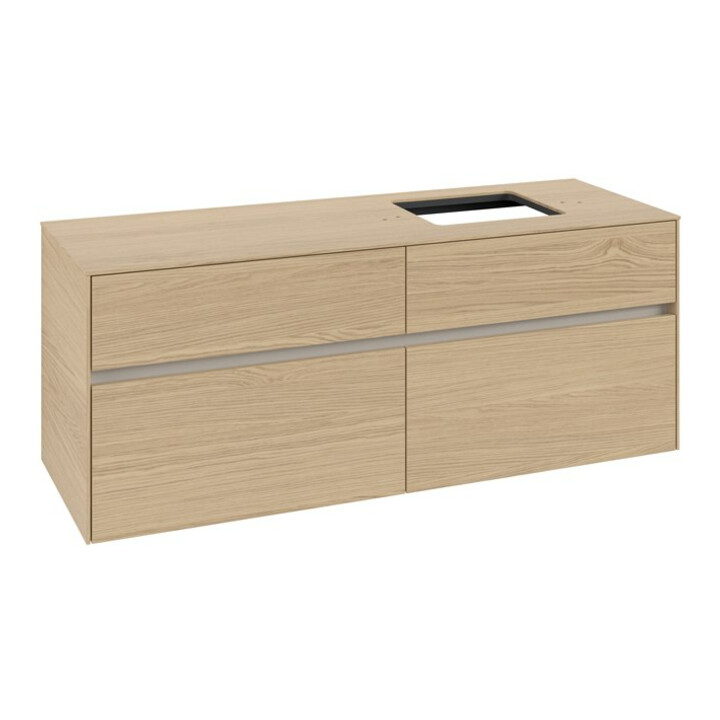 V&B Waschtischunterschrank Collaro 140x54,8x50cm, WT rechts, nordic oak