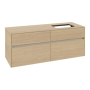 V&B Waschtischunterschrank Collaro 140x54,8x50cm, WT rechts, nordic oak