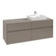 V&B Waschtischunterschrank Collaro 140x54,8x50cm, WT rechts, soft green-1