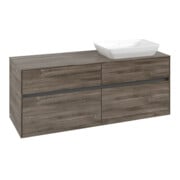 V&B Waschtischunterschrank Collaro 140x54,8x50cm, WT rechts, stone oak-3