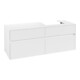 V&B Waschtischunterschrank Collaro 140x54,8x50cm, WT rechts, white matt