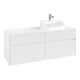 V&B Waschtischunterschrank Collaro 140x54,8x50cm, WT rechts, white matt-1