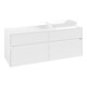 V&B Waschtischunterschrank Collaro 140x54,8x50cm, WT rechts, white matt-1