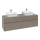 V&B Waschtischunterschrank Collaro 160x54,8x50cm, f 2 Waschtische, gaphite