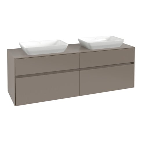 V&B Waschtischunterschrank Collaro 160x54,8x50cm, f 2 WT, cashmere grey