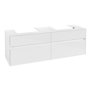 V&B Waschtischunterschrank Collaro 160x54,8x50cm, f 2 WT, glossy white