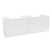V&B Waschtischunterschrank Collaro 160x54,8x50cm, f 2 WT, glossy white