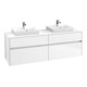 V&B Waschtischunterschrank Collaro 160x54,8x50cm, f 2 WT, glossy white-3