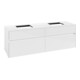 V&B Waschtischunterschrank Collaro 160x54,8x50cm, f 2 WT, glossy white-3