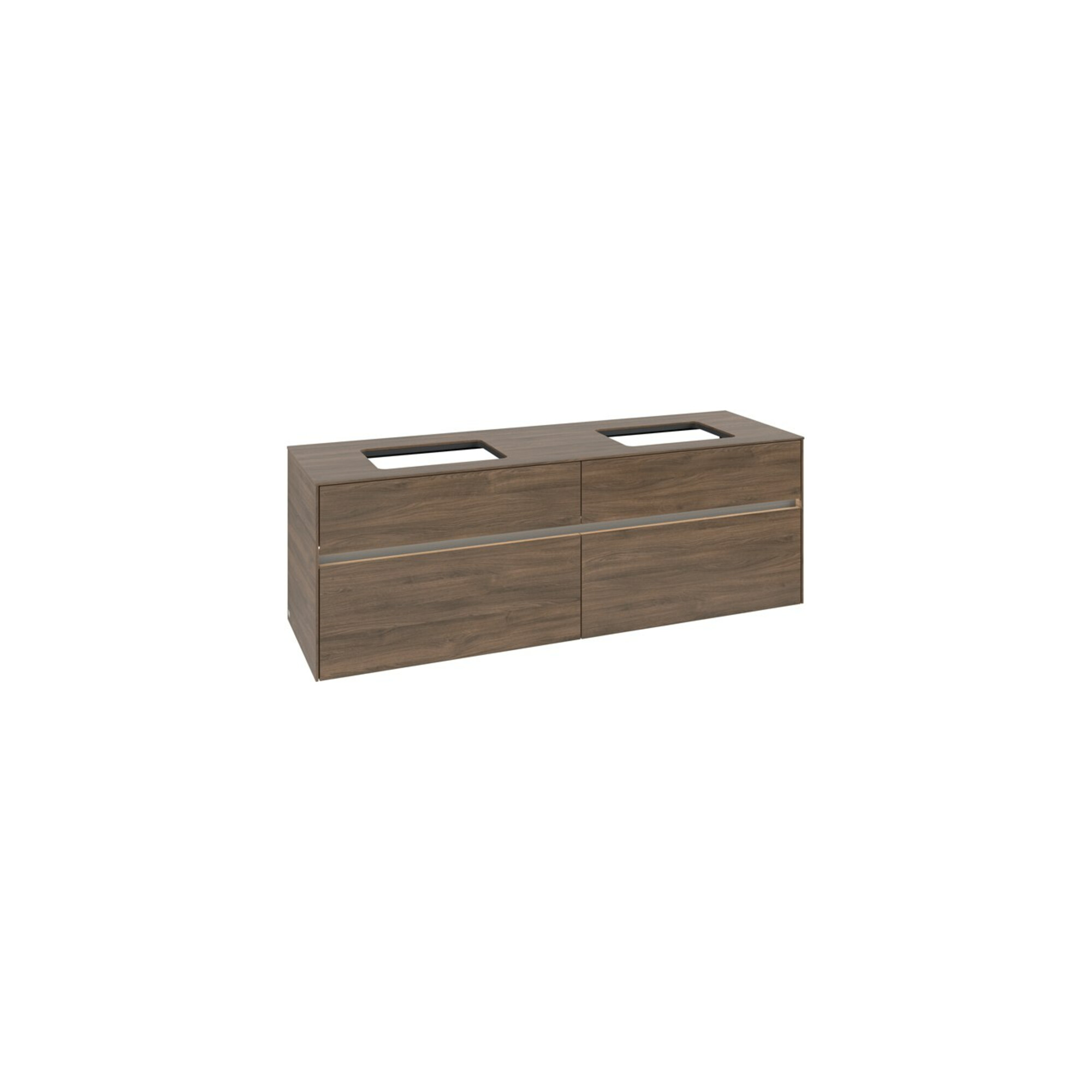 V&B Waschtischunterschrank Collaro 160x54,8x50cm, f 2 WT, LED 12W, Ariz. Oa ; Villeroy & Boch