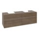 V&B Waschtischunterschrank Collaro 160x54,8x50cm, f 2 WT, LED 12W, Ariz. Oa-1