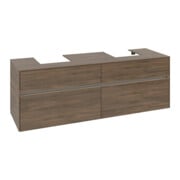 V&B Waschtischunterschrank Collaro 160x54,8x50cm, f 2 WT, LED 12W, Ariz. Oa
