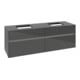 V&B Waschtischunterschrank Collaro 160x54,8x50cm, f 2 WT, LED 12W, glo Gr-1