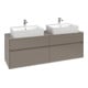 V&B Waschtischunterschrank Collaro 160x54,8x50cm, f 2 WT, LED 12W, so gre.