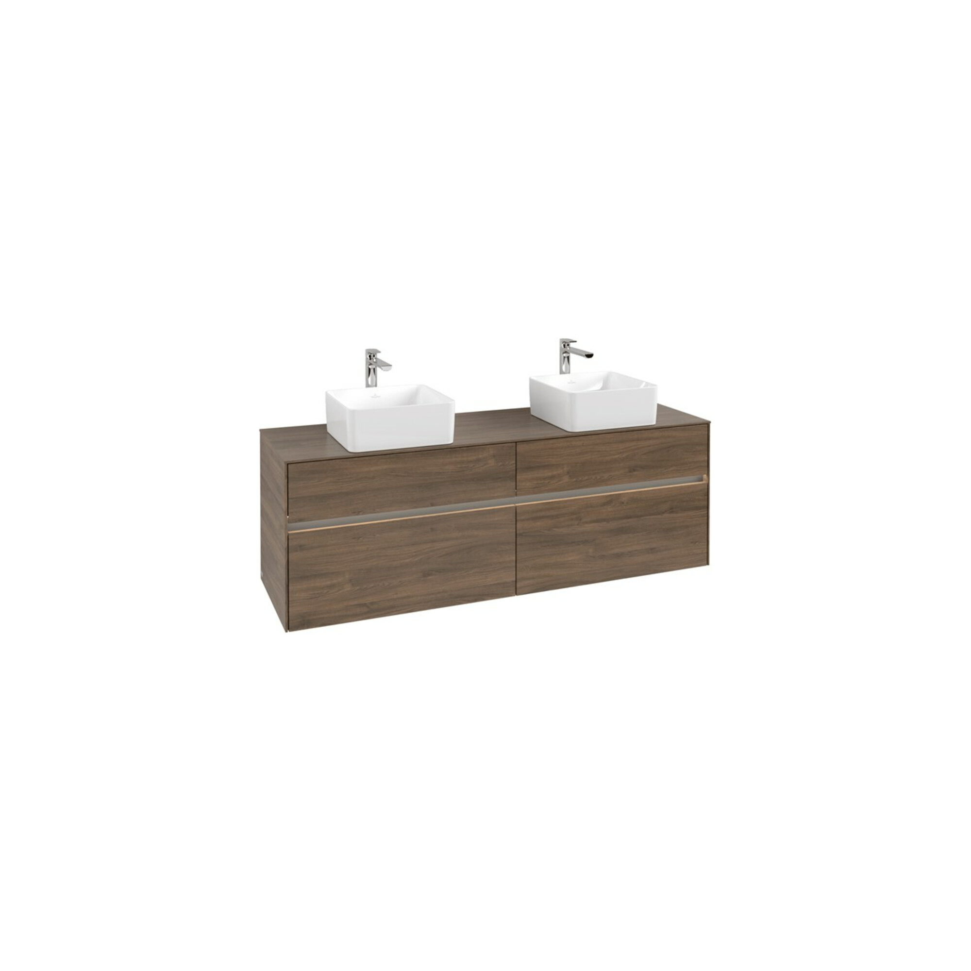 V&B Waschtischunterschrank Collaro 160x54,8x50cm, f 2 WT, m LED, Ariz. Oa ; Villeroy & Boch
