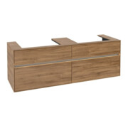 V&B Waschtischunterschrank Collaro 160x54,8x50cm, f 2 WT, m LED, Kan Oa-3