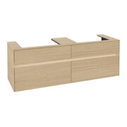 V&B Waschtischunterschrank Collaro 160x54,8x50cm, f 2 WT, m LED, Nord Oa-3