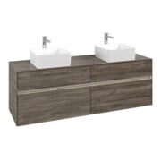 V&B Waschtischunterschrank Collaro 160x54,8x50cm, f 2 WT, m LED, st. Oa