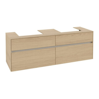 V&B Waschtischunterschrank Collaro 160x54,8x50cm, f 2 WT, nordic oak
