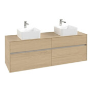 V&B Waschtischunterschrank Collaro 160x54,8x50cm, f 2 WT, Nordic Oak