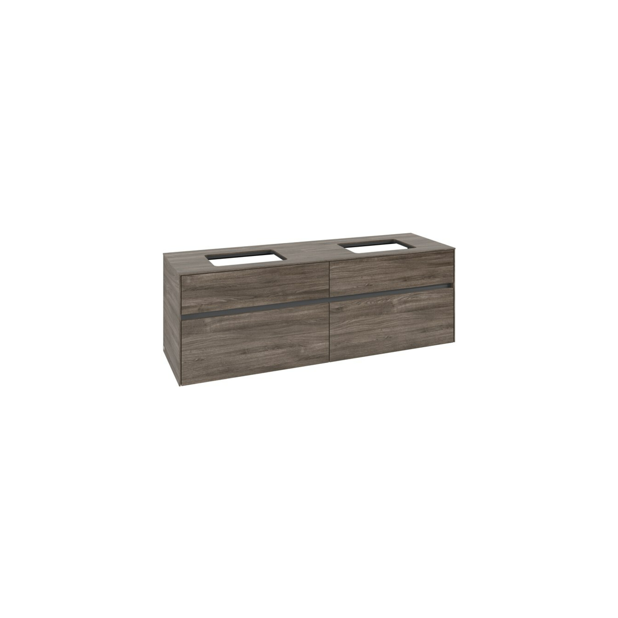 V&B Waschtischunterschrank Collaro 160x54,8x50cm, f 2 WT, stone oak ; Villeroy & Boch