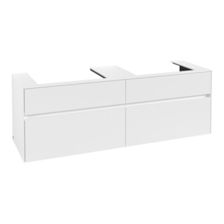V&B Waschtischunterschrank Collaro 160x54,8x50cm, f 2 WT, white matt