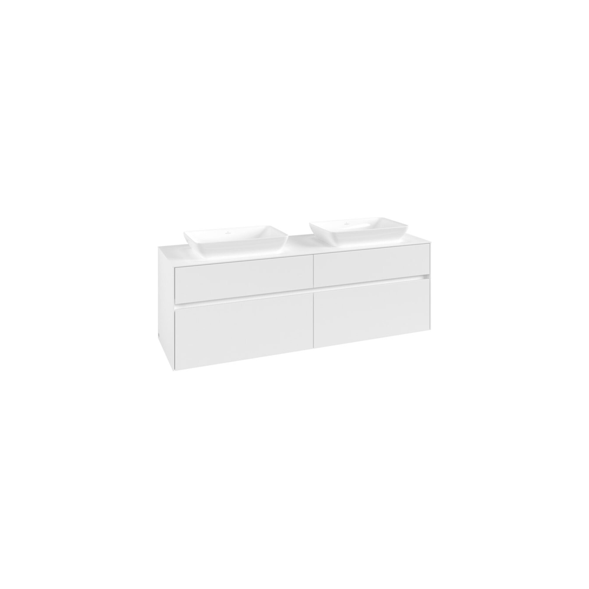 V&B Waschtischunterschrank Collaro 160x54,8x50cm, f 2 WT, white matt ; Villeroy & Boch