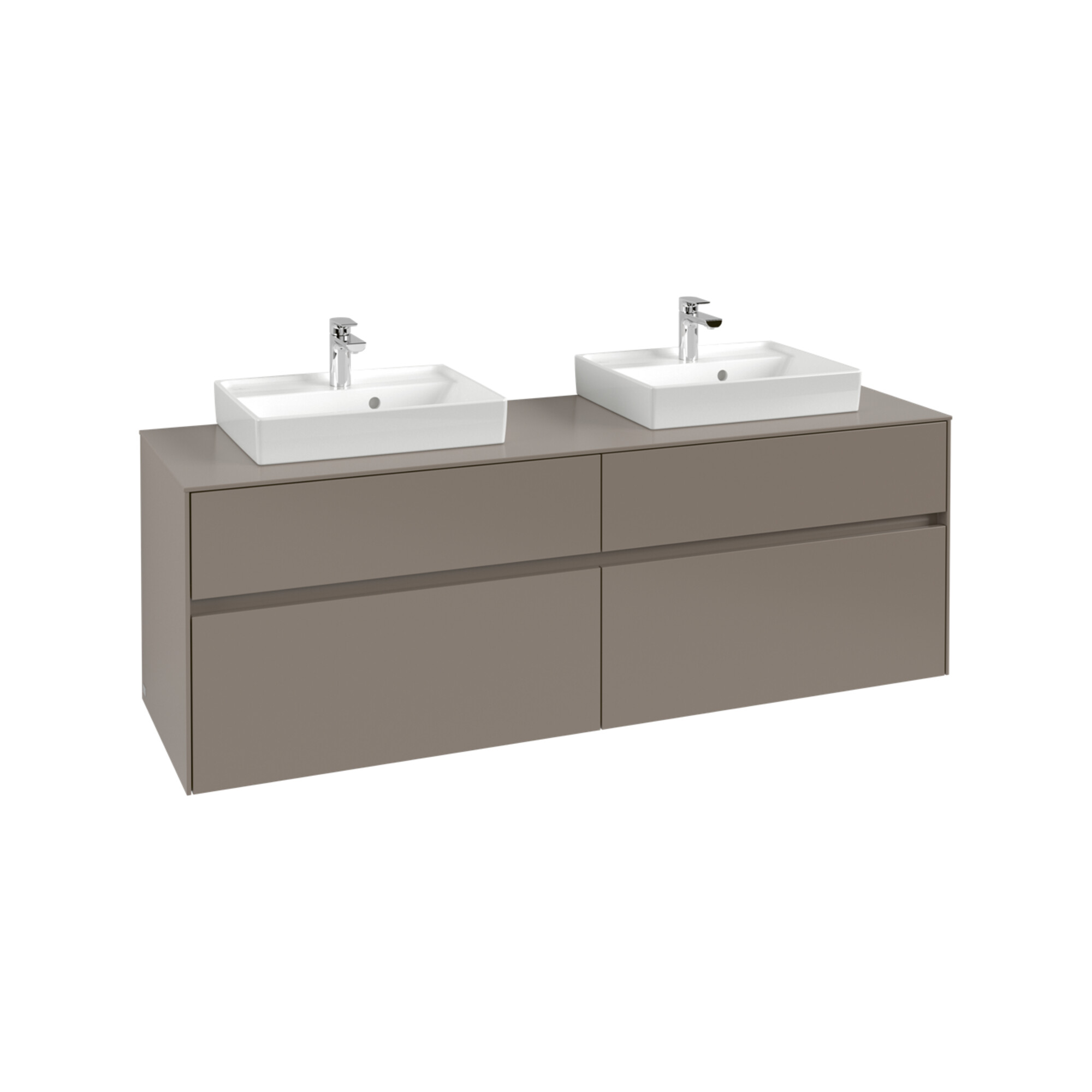 V&B Waschtischunterschrank Collaro 160x54,8x50cm, f 2 WT, white oak ; Villeroy & Boch