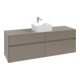 V&B Waschtischunterschrank Collaro 160x54,8x50cm, Waschtisch mittig, taupe-1