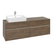 V&B Waschtischunterschrank Collaro 160x54,8x50cm, WT l, LED 12W, Ariz. Oa
