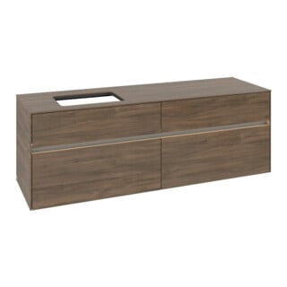 V&B Waschtischunterschrank Collaro 160x54,8x50cm, WT l, LED 12W, Ariz. Oa