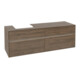 V&B Waschtischunterschrank Collaro 160x54,8x50cm, WT l, LED 12W, Ariz. Oa-1