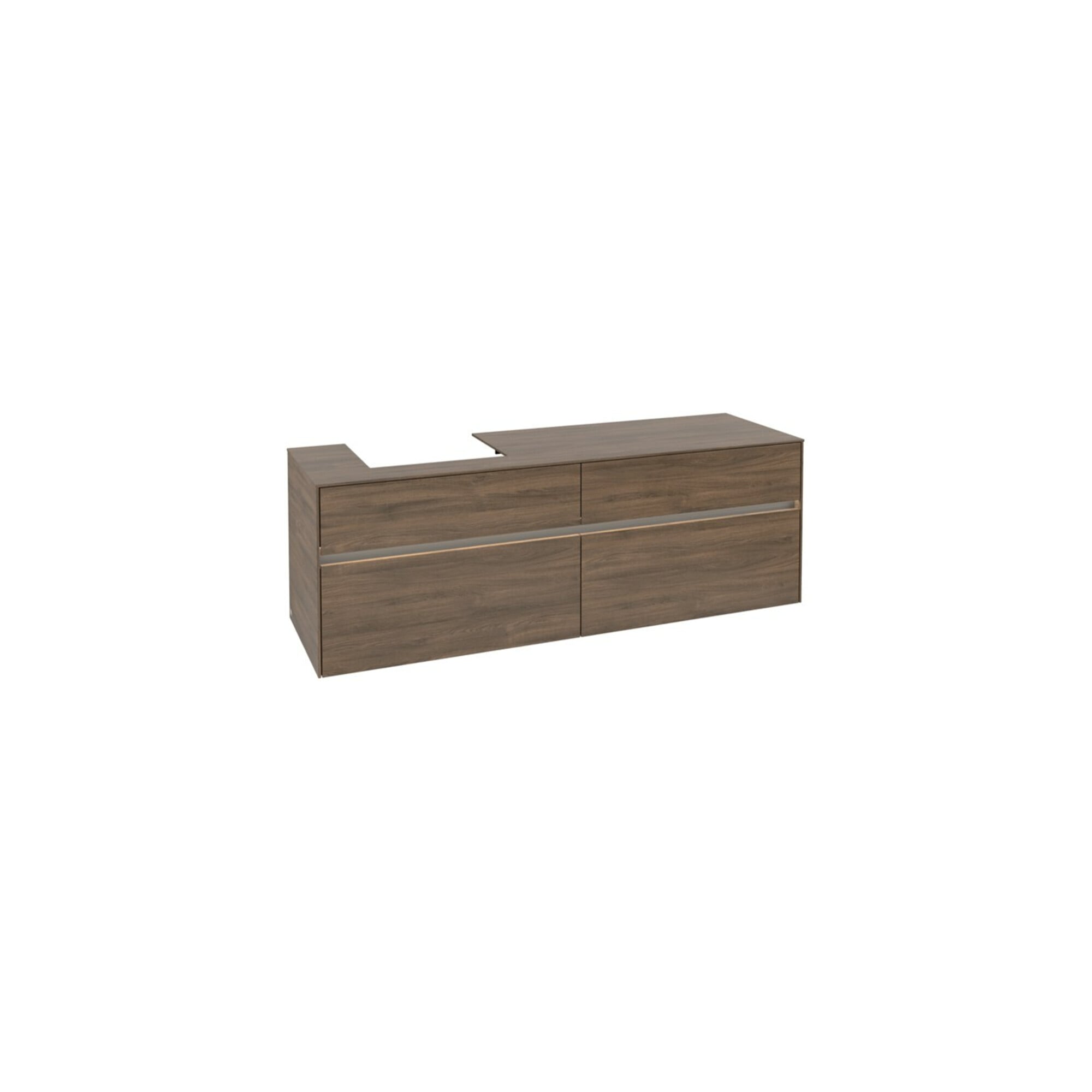 V&B Waschtischunterschrank Collaro 160x54,8x50cm, WT l, LED 12W, Ariz. Oa ; Villeroy & Boch