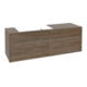 V&B Waschtischunterschrank Collaro 160x54,8x50cm, WT l, LED 12W, Ariz. Oa-1