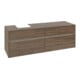 V&B Waschtischunterschrank Collaro 160x54,8x50cm, WT l, LED 12W, Ariz. Oa-1