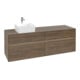 V&B Waschtischunterschrank Collaro 160x54,8x50cm, WT l, LED 12W, Ariz. Oa-1