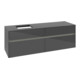 V&B Waschtischunterschrank Collaro 160x54,8x50cm, WT l, LED 12W, glo Gr-3